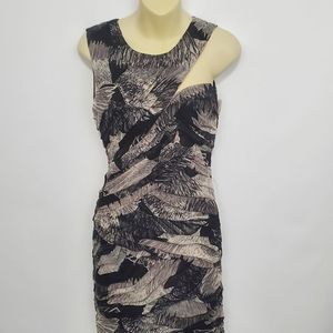 BCBGMAXAZRIA Nylon "Roxanne" Printed‎ Cocktail Dress (D335) SIZE M